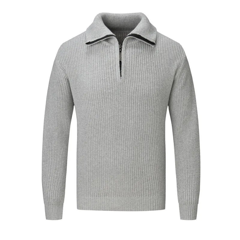 Men's slim fit pullover jumper in loose autumn winter style available in multiple solid colours