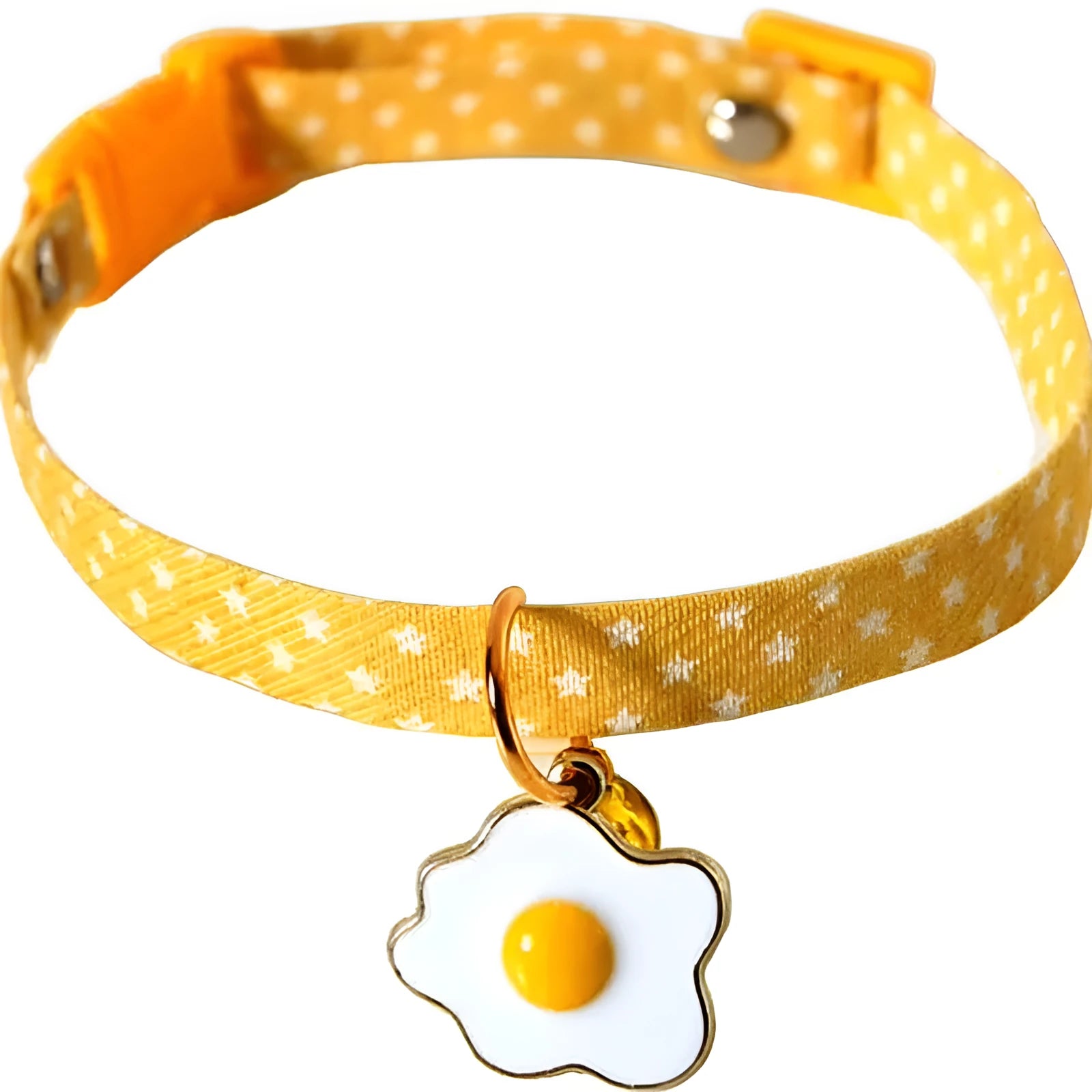 Adjustable cat collar with bell pendant and decorative bow tie accessory for small pets