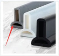 Flexible silicone bathroom water blocking strip in black, gray, and white colour options for shower room dry-wet separation