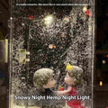 DIY snowy night light kit with snowflake design and LED lights for Christmas desktop decoration
