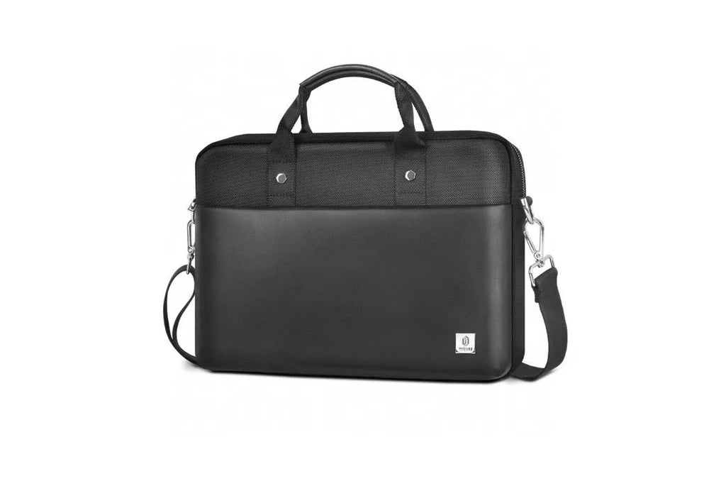 Black multi-pocket laptop backpack with separate computer compartment and organisers