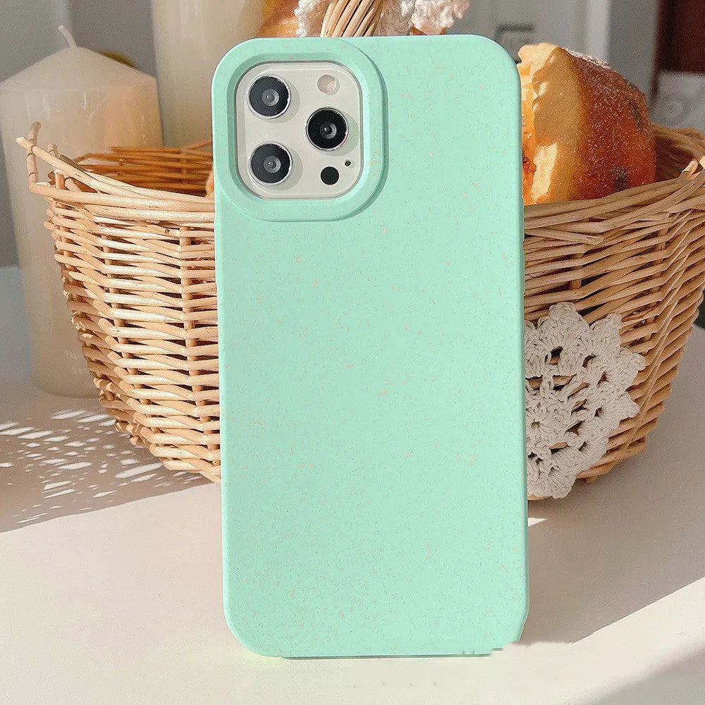 Fully degradable wheat straw fibre phone case for iPhone 14 Pro Max in multiple colour options