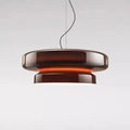 Modern glass chandelier light fixture with dimensions 36x36x18cm