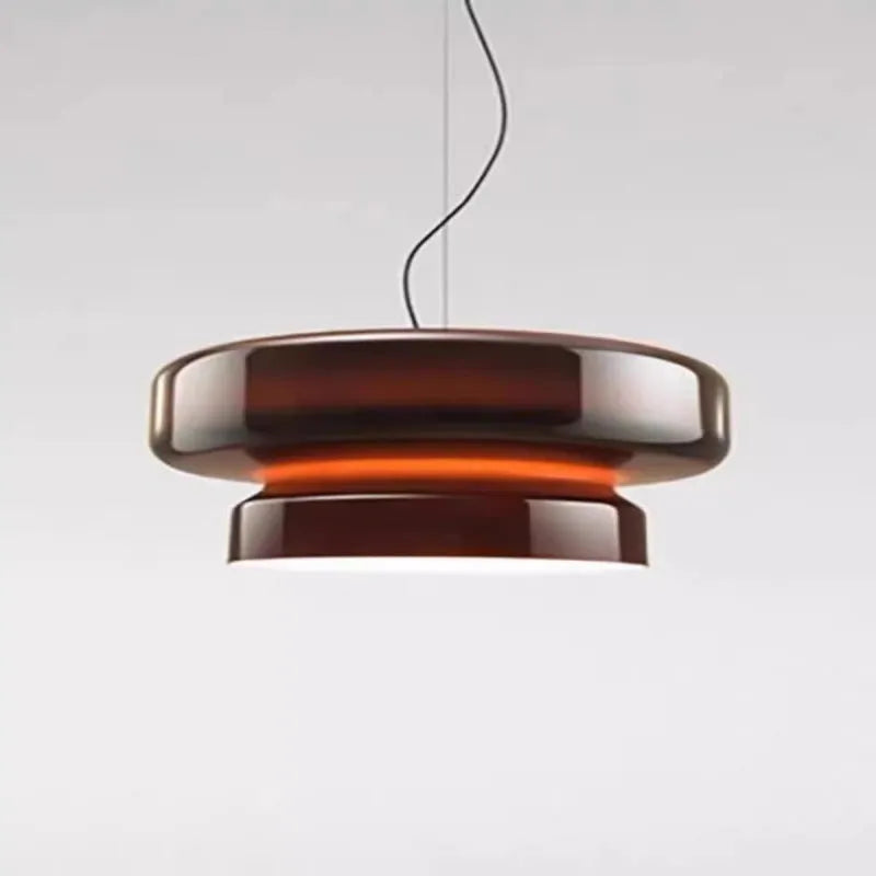 Modern glass chandelier light fixture with dimensions 36x36x18cm