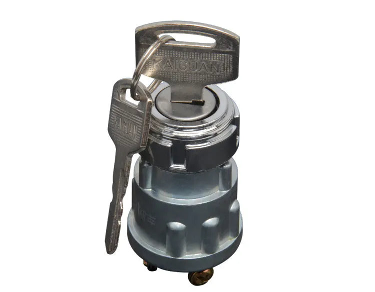 Pure copper automotive ignition switch for JK423 models in trucks and forklifts.