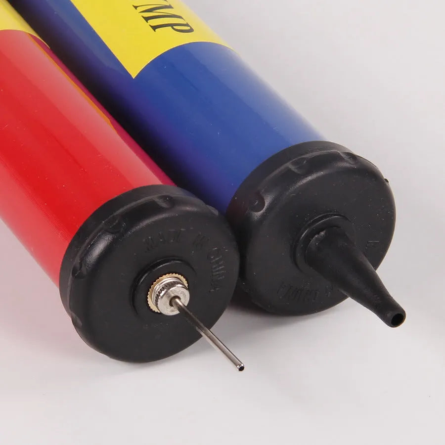 Mixed colour plastic manual air pump for sports balls and balloons