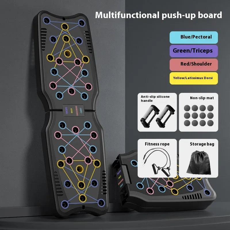 ABS plastic flat push up support plate for chest, shoulder, back and arm workouts