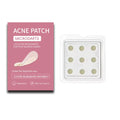 Box of nine mild acne patches for closed comedones treatment