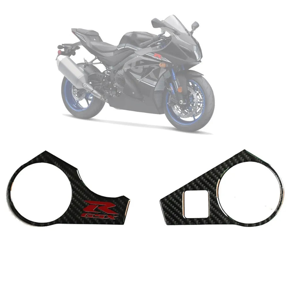 Carbon fibre style adhesive sticker for SUZUKI GSXR1000 L1 motorcycle upper connective plate