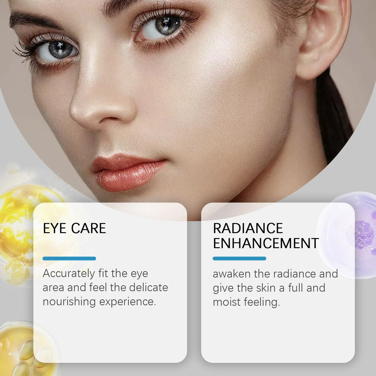 Micro needle under-eye mask patch containing nicotinamide and hyaluronic acid for targeted skincare application