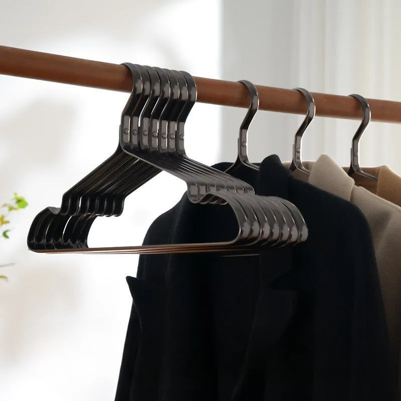 Elegant black non-slip anti-rust clothes hanger for trousers and ties