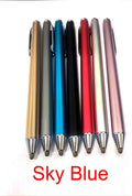 Fine head metal stylus for touch screens in black silver red sky blue gold pink and gray colors