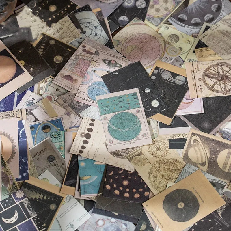 Retro note stickers in secret land colour, 320-piece boxed set showing 4cm by 6cm dimensions