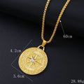 Geometric gold colour alloy pendant zircon necklace with diamond cut stones