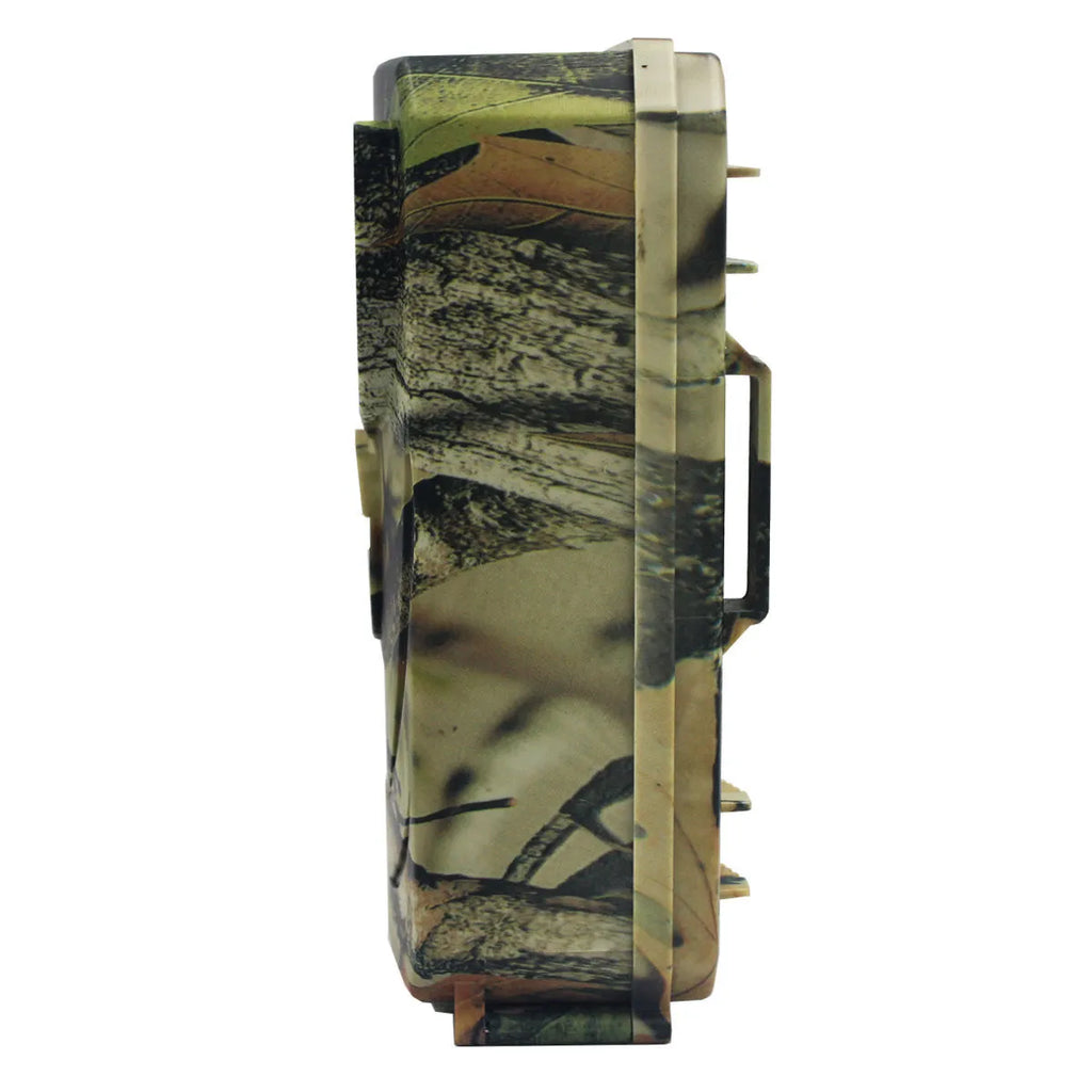 16MP hunting game camera with infrared night vision in yellow brown plastic housing