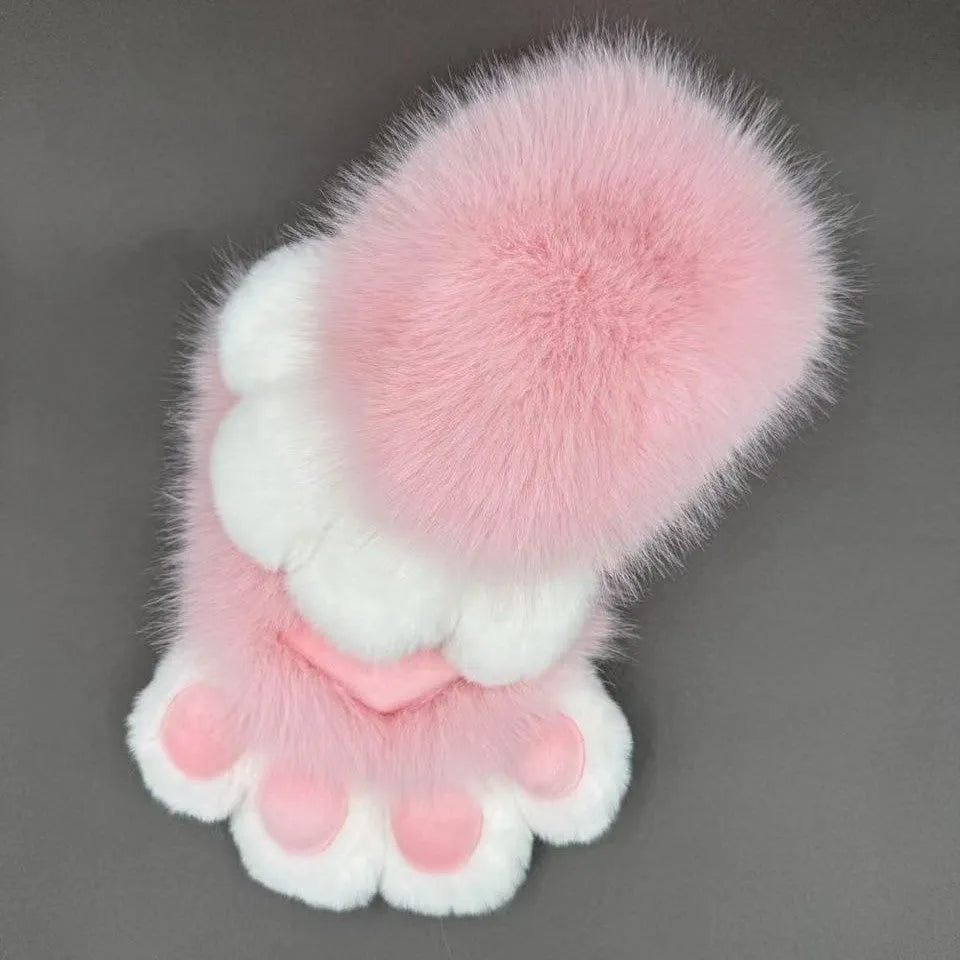 Colourful animal claw cosplay gloves in multiple colour combinations with nylon construction for costume decoration