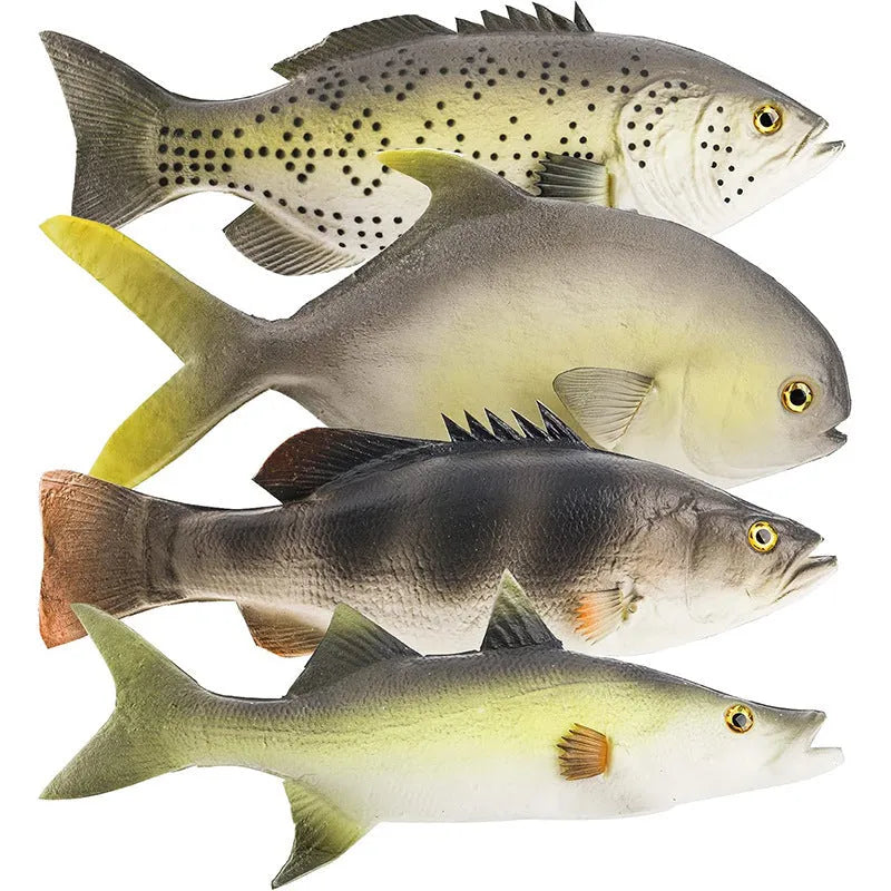 PU simulated yellow-fin tuna fish ornament model for aquarium decor