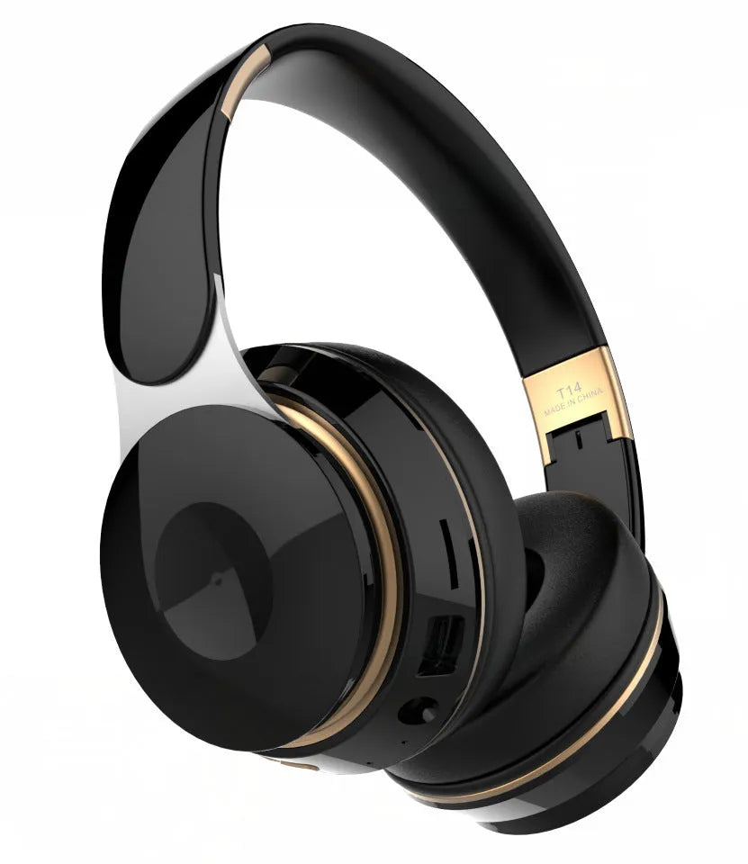 Foldable wireless Bluetooth headset in multiple colours with on-ear design