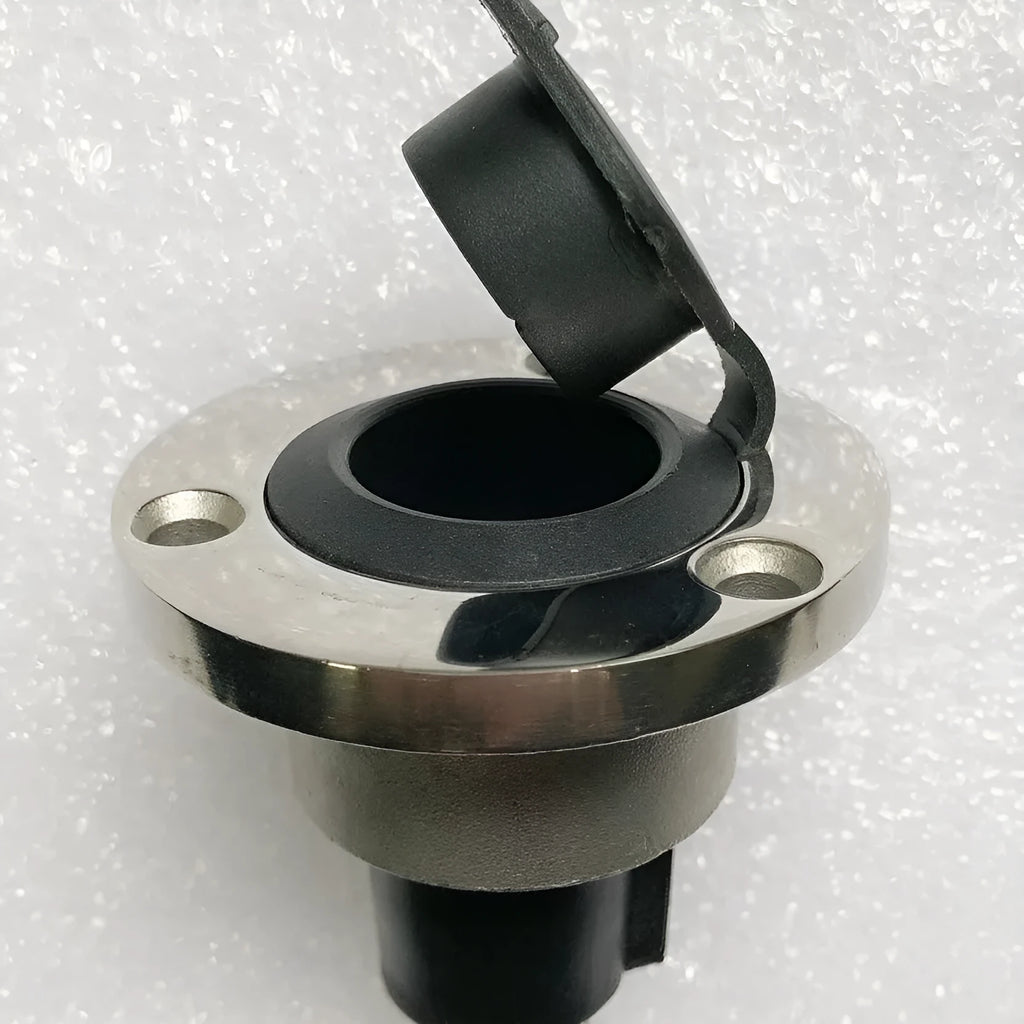 Stainless steel yacht anchor light socket with ABS base and bottom wires for marine navigation systems