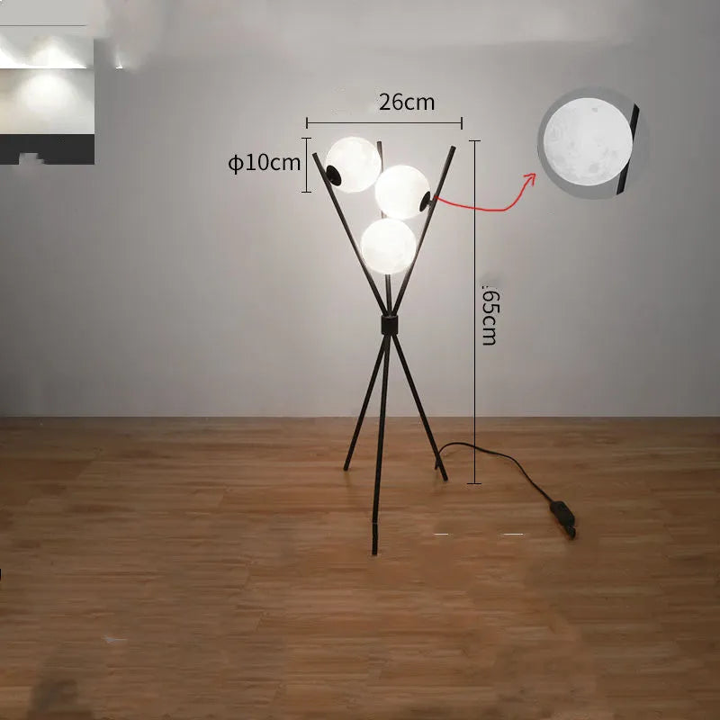 Scandinavian minimalist LED table lamp with iron body and acrylic shade on a wooden desk