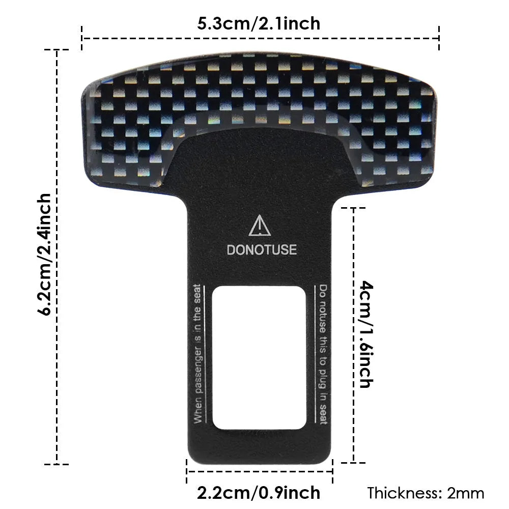 Aluminium lock tongue buckle bottle opener keychain with frosted carbon fibre finish