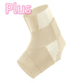 Black Lycra cloth rehabilitation ankle support protector with anti-kick design for sports activities