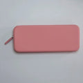 Silicone makeup brush storage bag in multiple colours showing 20x8x2.5cm dimensions