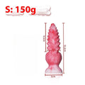 Pink platinum silicone penis-shaped masturbation device for women.