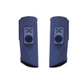 Calf airbag heating leg massager with SMS electric pulse and ultrasound vibration, showing two units