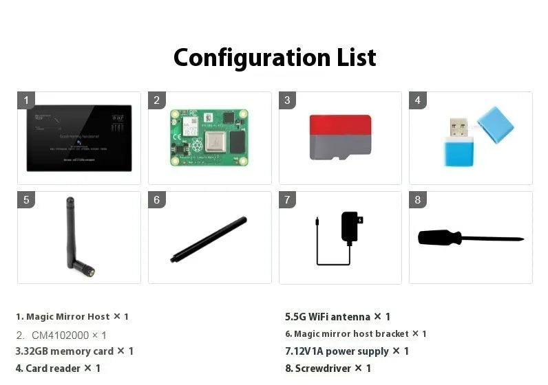 13.3-inch touch display with integrated Raspberry Pi CM4 computer board in ABS housing