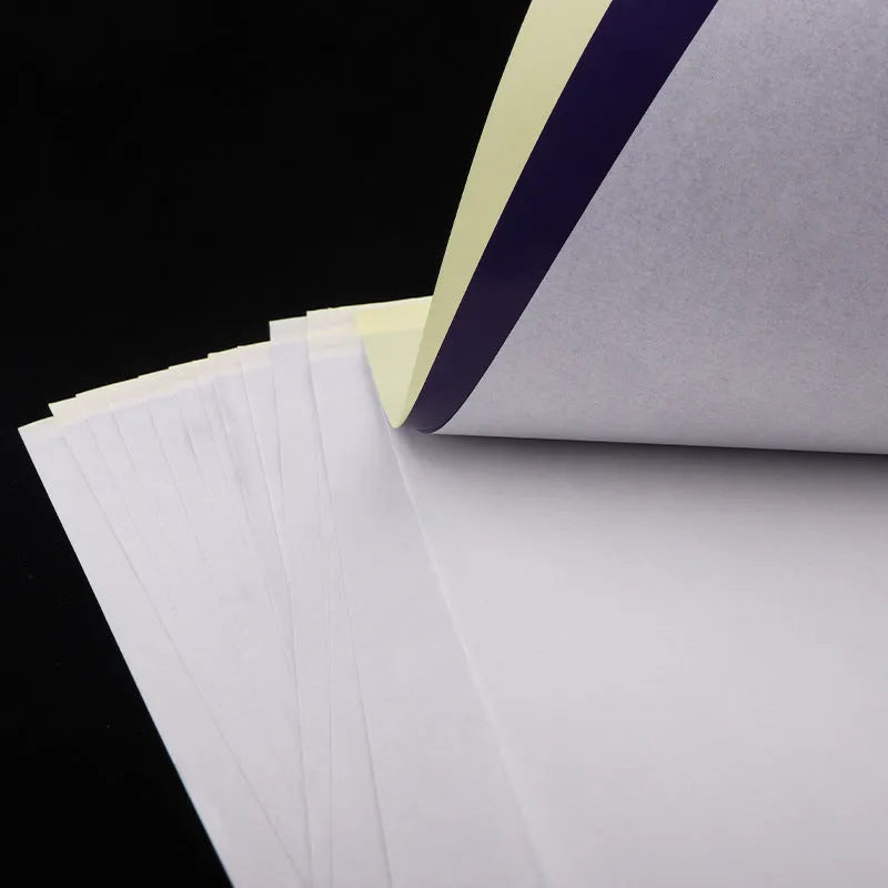 A4 tattoo transfer paper pack with transfer paste gel for hand-drawn or machine-converted stencils