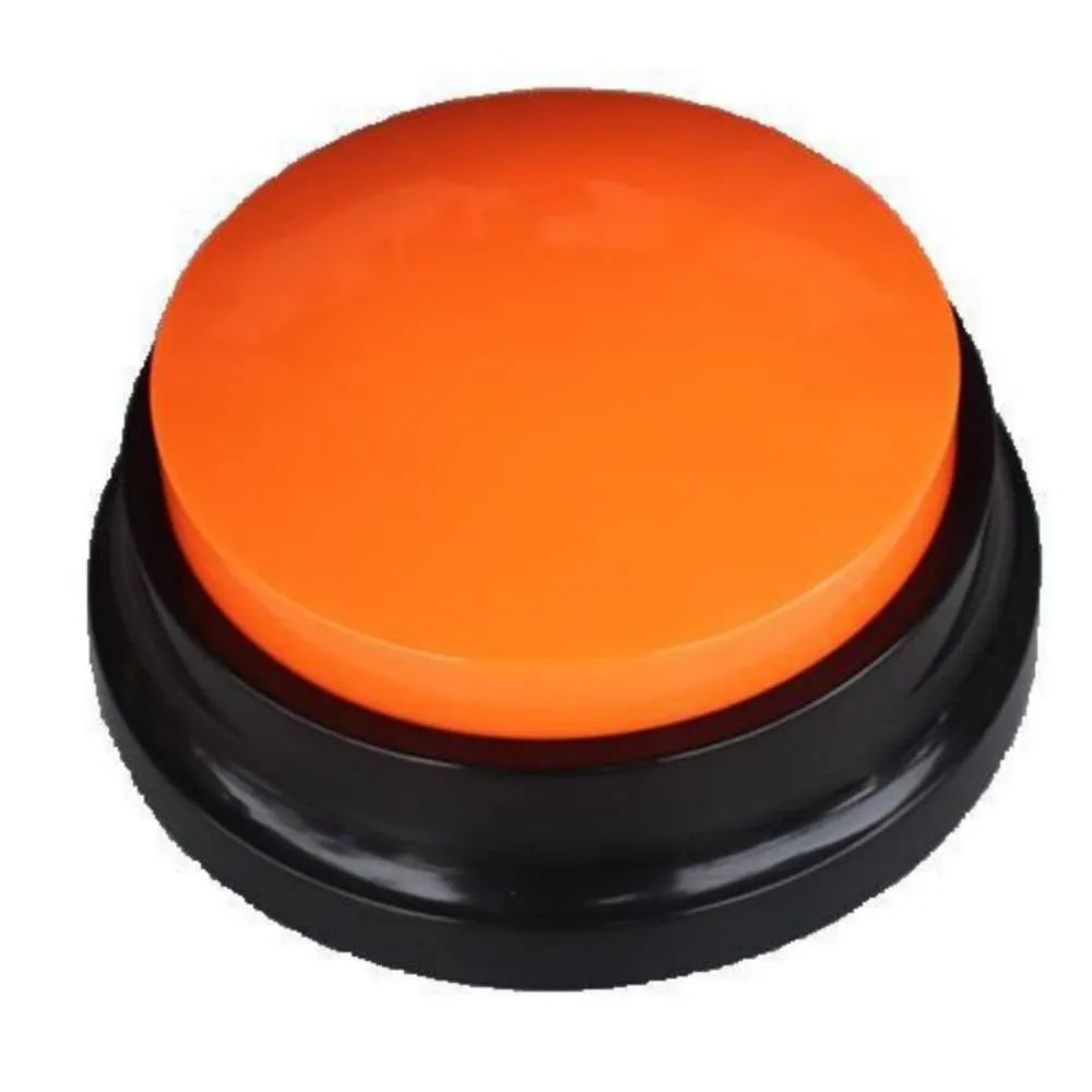 Voice recording button pet training buzzer in assorted colours for dog and cat communication