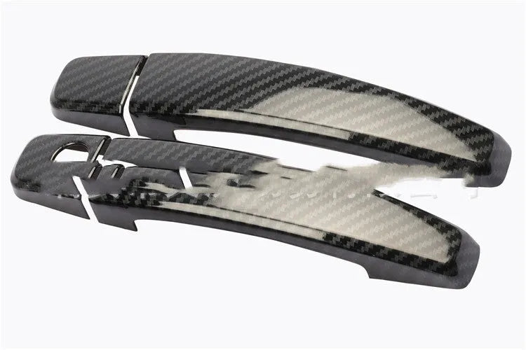 Carbon fibre pattern door handle cover for Opel Vauxhall Astra H and J cars