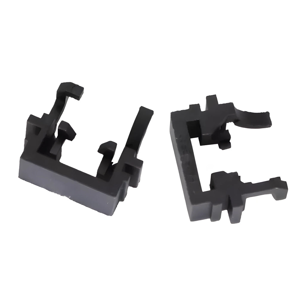 Black plastic LED headlight holder adapter for Ford vehicles 30.7x10x26mm dimensions