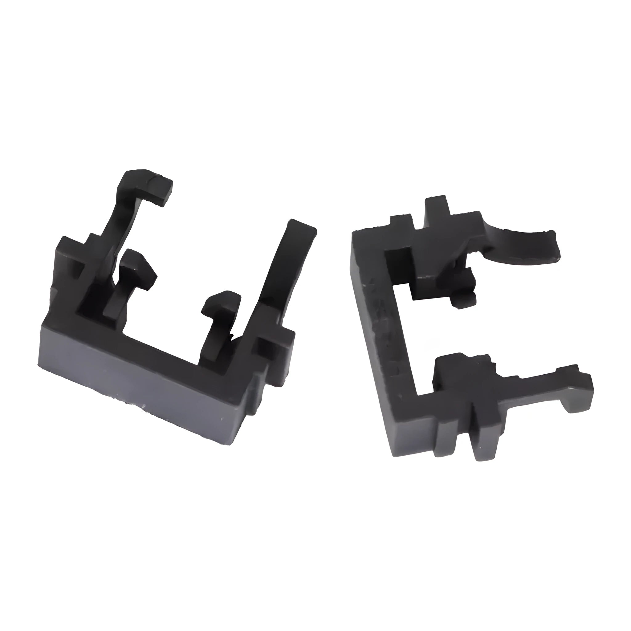 Black plastic LED headlight holder adapter for Ford vehicles 30.7x10x26mm dimensions