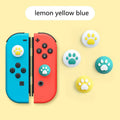 Nintendo Switch Lite silicone thumb grip caps with cat claw texture in assorted colours