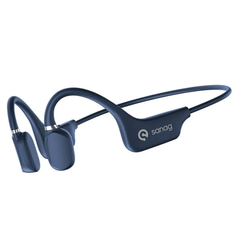 Bone conduction wireless Bluetooth headset with hanging neck design in multiple colour options