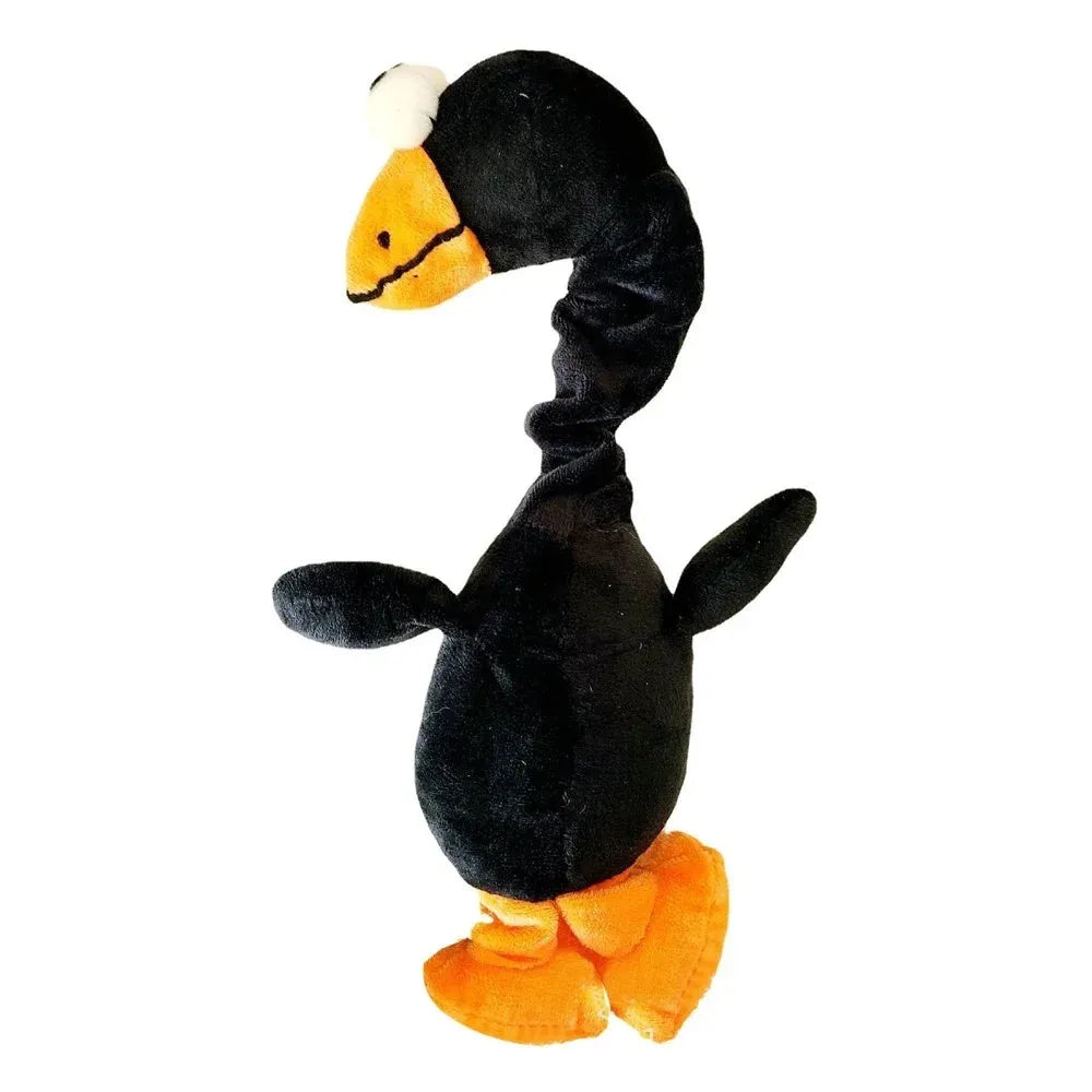 Screaming chicken sound dog chew toy in durable rubber, available in black, green and orange colours