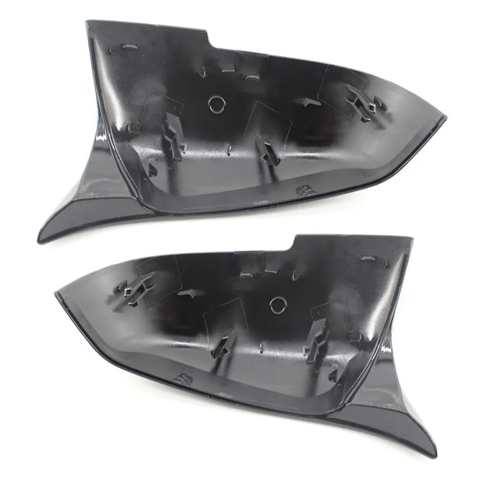 BMW horn rearview mirror shell replacement part in Paint Bright Black for F-Series vehicles