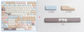 Sea Salt Cat character design PBT keycaps for mechanical keyboards with sublimation printing
