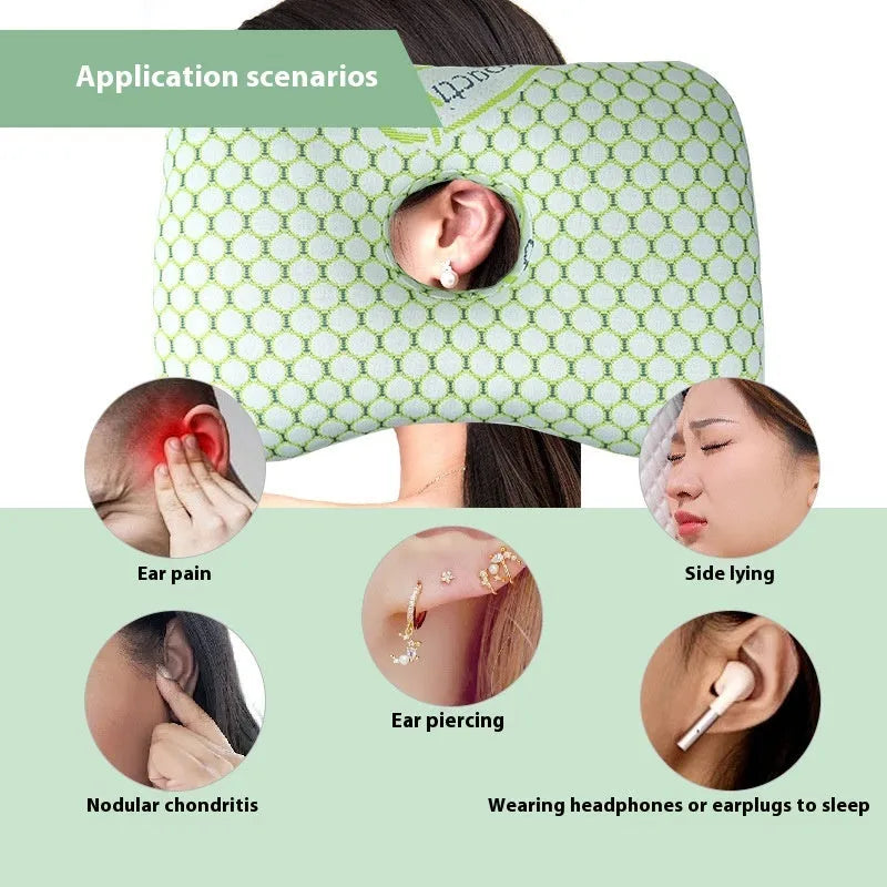 Boer Gray single hole ear pillow with polyester filling for beauty salon facial treatments