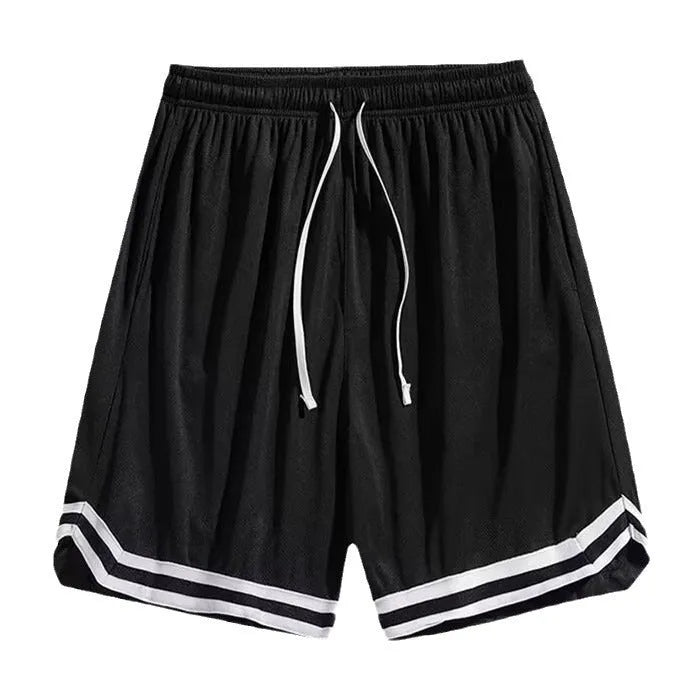 Men's gradient pattern cropped trousers in loose casual fit for workouts