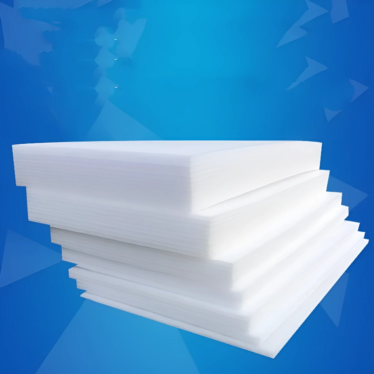 White high-density EPE pearl cotton foam board measuring 2 metres by 1 metre