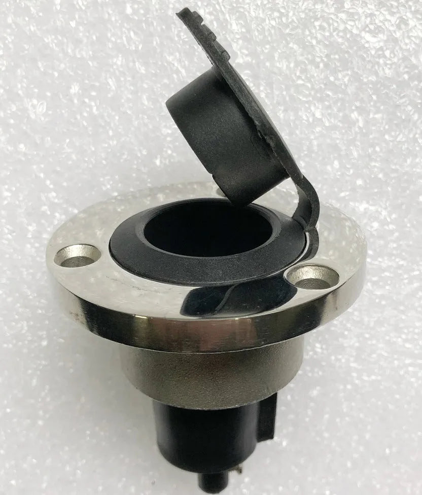 Stainless steel yacht anchor light socket with ABS base and bottom wires for marine navigation systems