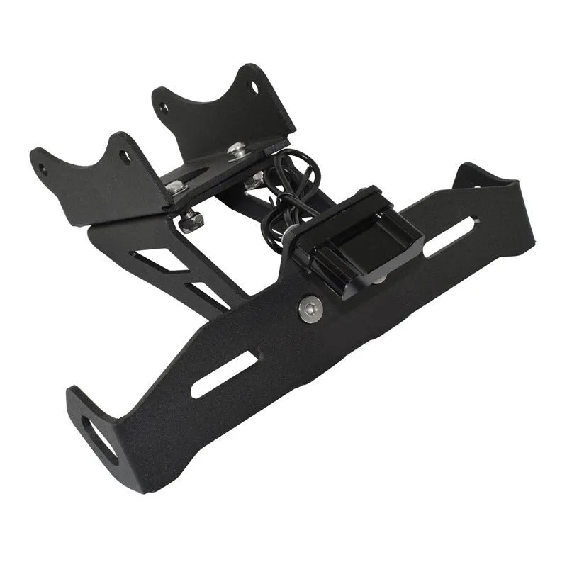 Black aluminium alloy licence plate holder for Honda motorcycle short tail conversion