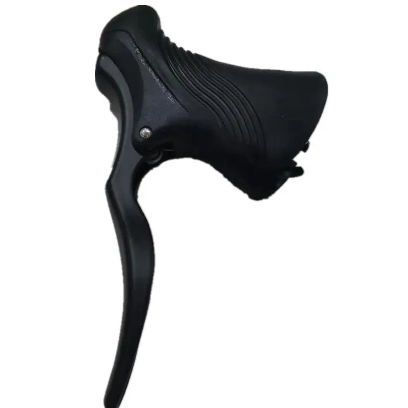 Aluminum alloy road bicycle brake handles in black and black silver colour options