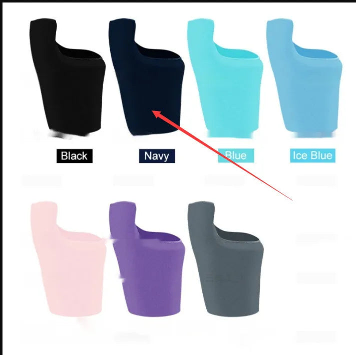 Cold and hot compress sports bag bootie in polyester, single foot cover in black, dark blue or pink