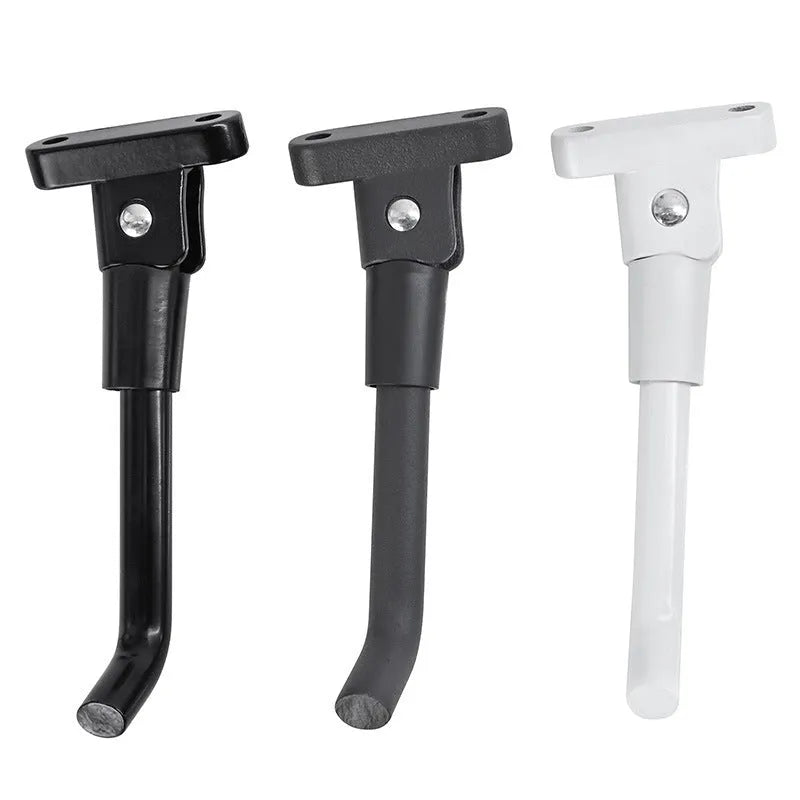 Aluminium electric scooter foot brace in black, white and grey colours with installation screws