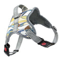 Polyester dog harness and lead set with adjustable chest strap, available in yellow, blue, grey and black.