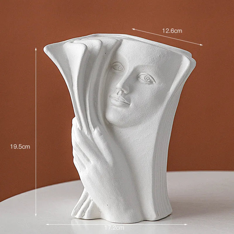 Glazed ceramic book stand in modern simplicity style, shown in one of four colour designs.